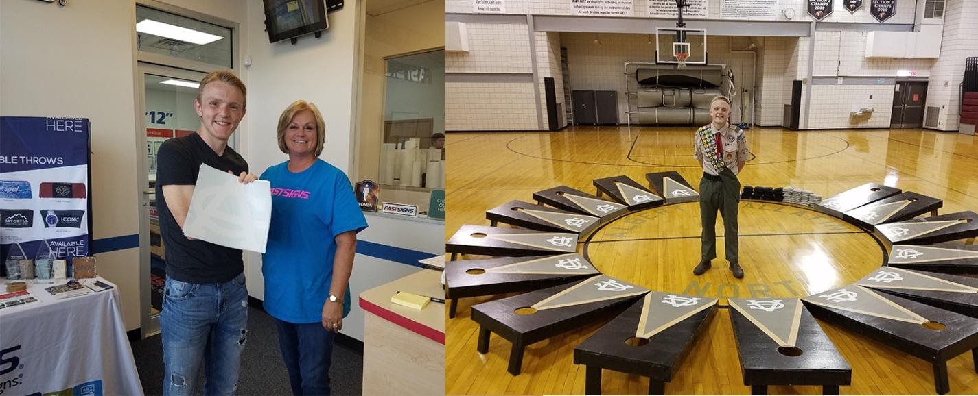 FASTSIGNS of Uniontown donated graphics for an Eagle Scout Project for Troop 635